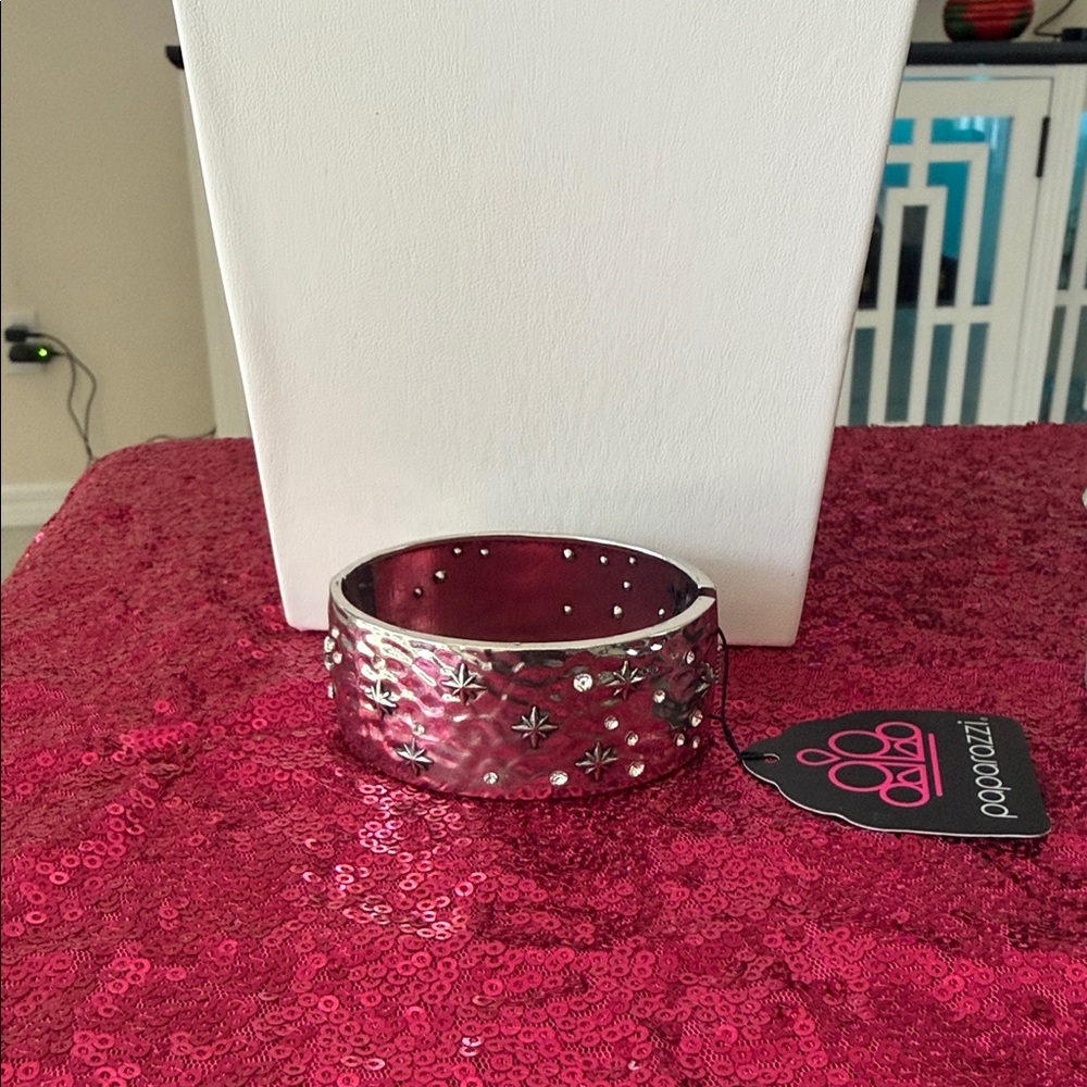Silver Star-Studded Bracelet